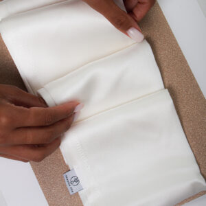 100% Silk White Pillowcase